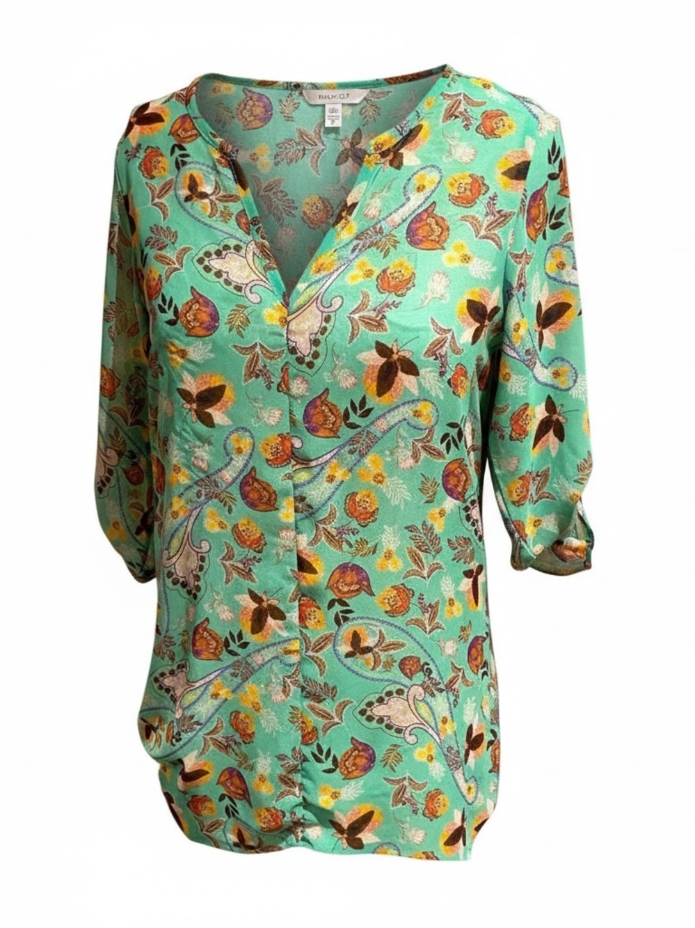 19 Cooper green floral top
